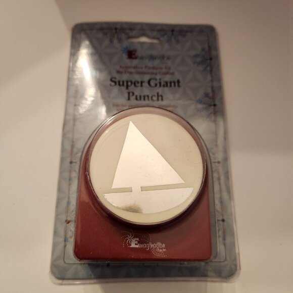 Sailboat Super Giant Hole Punch Emagination paper Scrapbook Craft Shapes - Picture 1 of 6